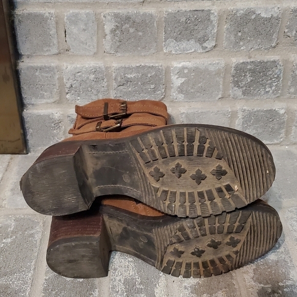 Foundry Co Boots Womens ankle size 8 brown Leather upper Vintage - Picture 8 of 12